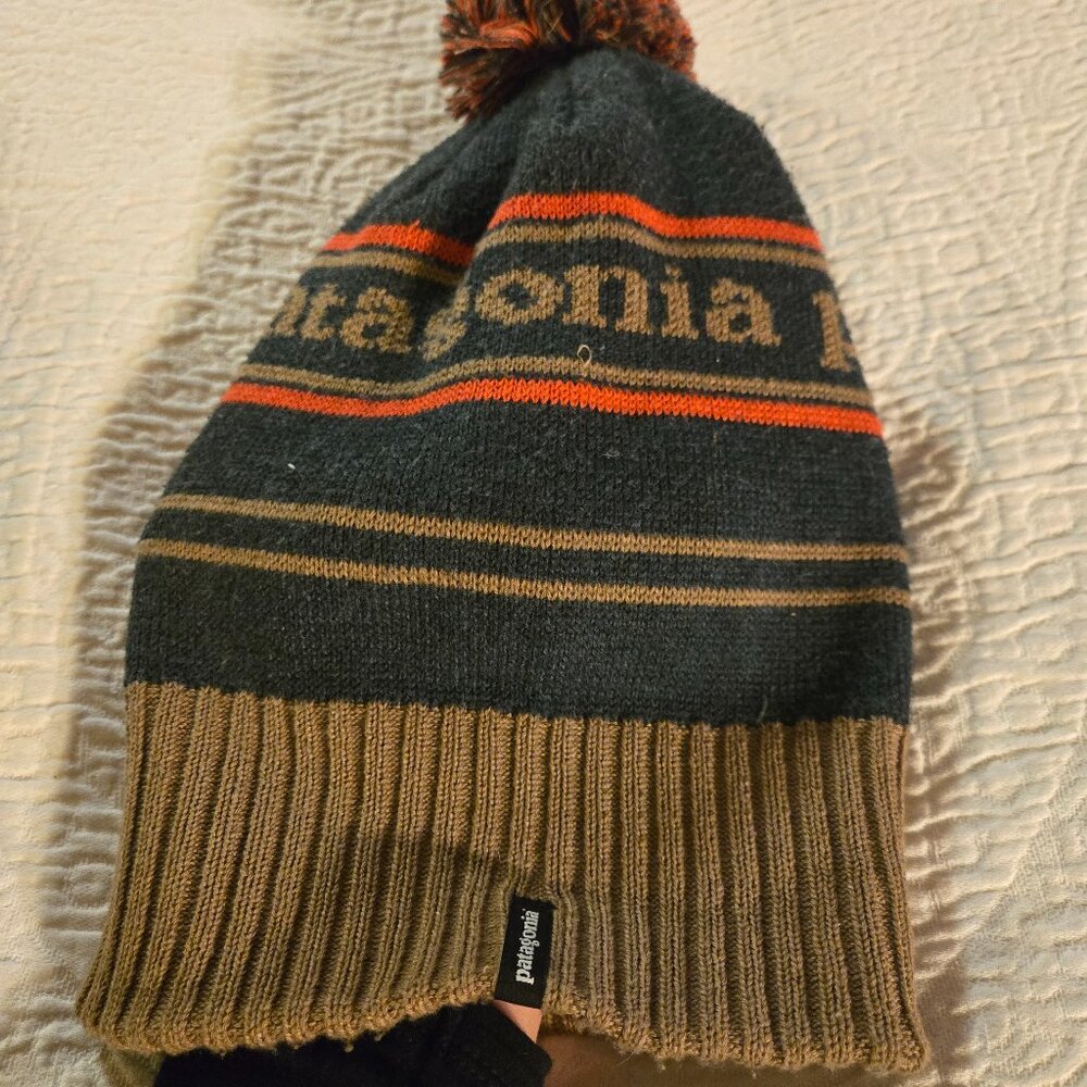 Patagonia Powder Town Beanie - Brown & Gray - UNISEX